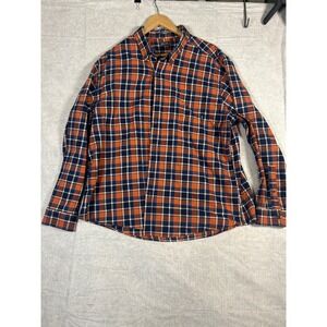 Eddie Bauer‎ Mens 2XL Plaid Flannel Shirt Classic Fit Long Sleeve 100% Cotton